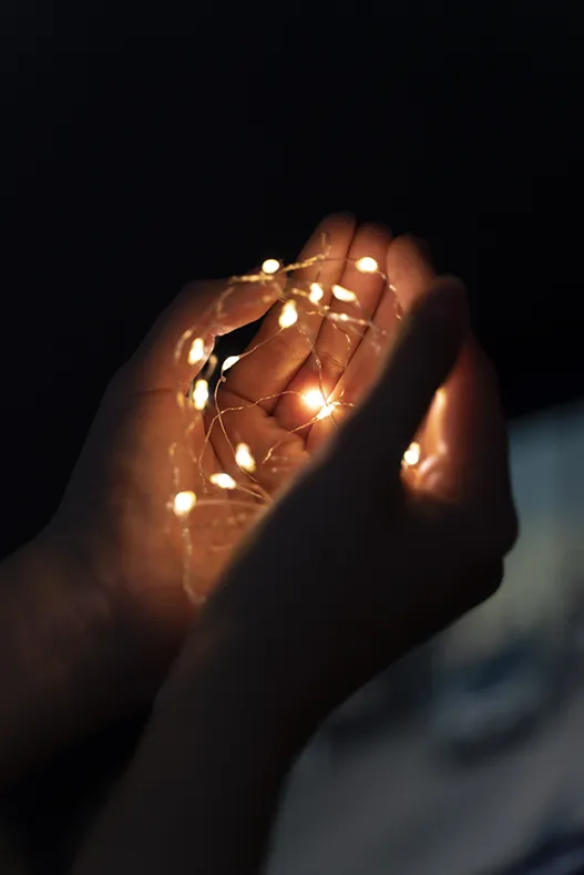 Mains lumieres magnetisme